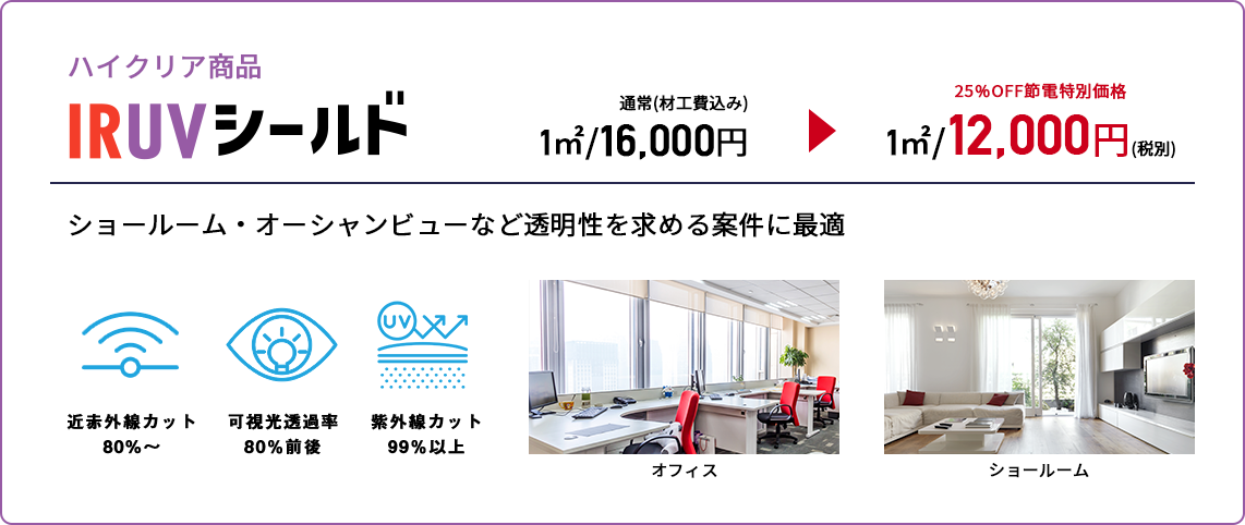 ハイクリア商品  IRUVシールド